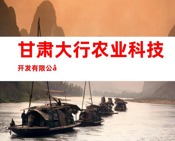 甘肃大行农业科技开发有限公司